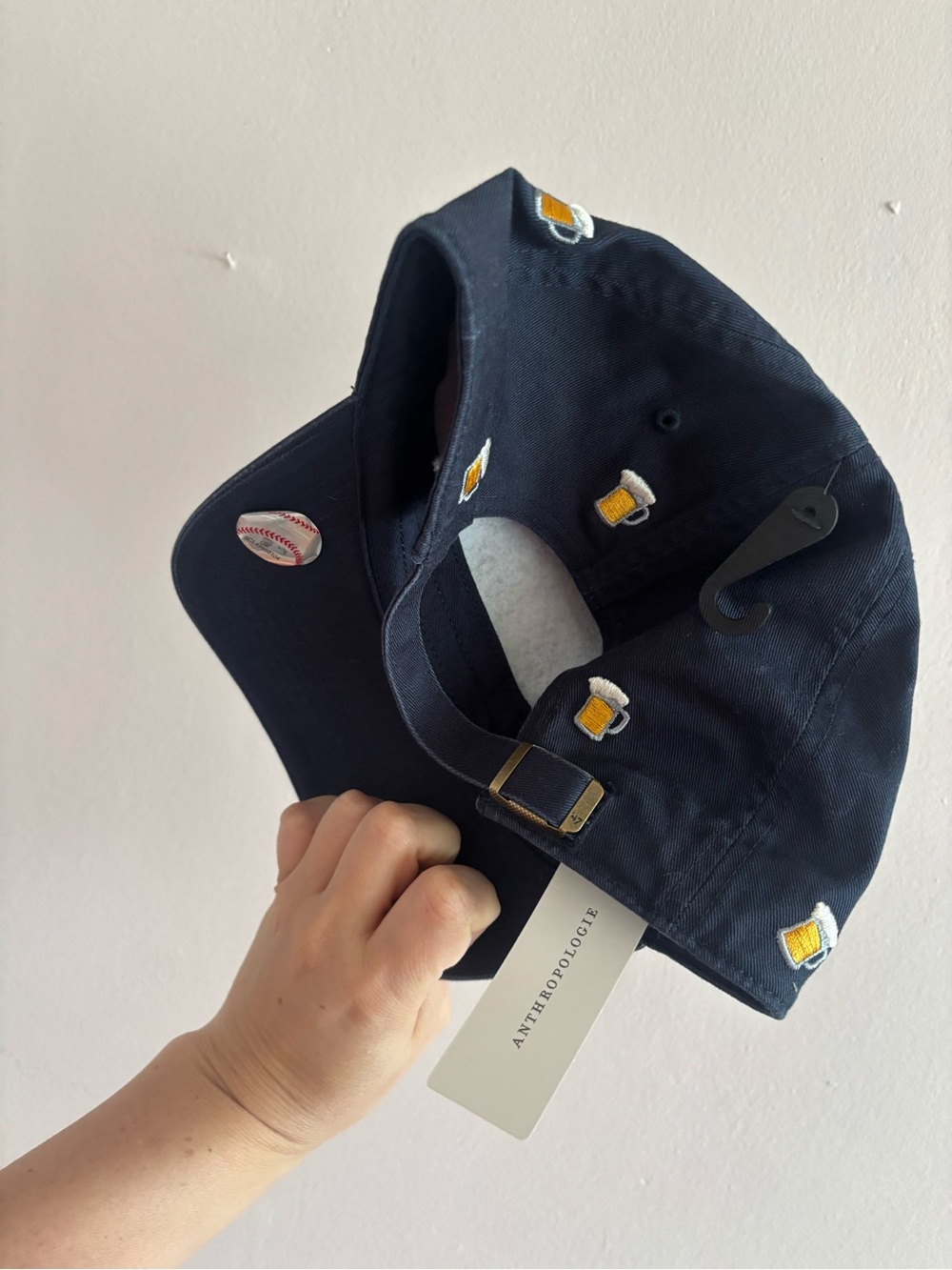 47 X Anthropologie Phillies Cap with Beer Mug Embroidery - Picture 2 of 2